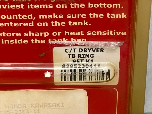 Cortech 8295230411 Dryver Tank Bag Ring Set K1 New Genuine