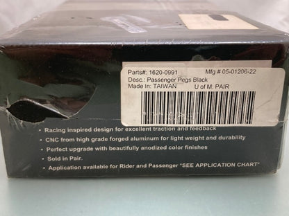 PSR 05-01206-22 Passenger Pegs, Black 0620-0991 New Genuine