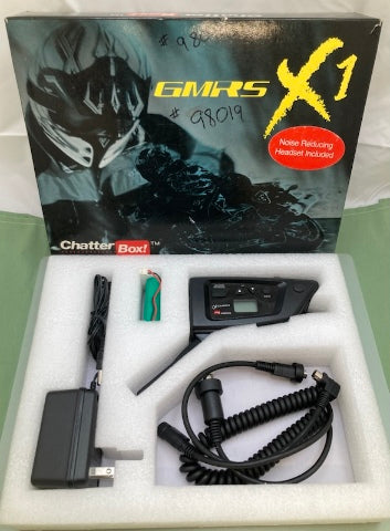 Chatter Box GMRS X1 Full Face Motorcycle Communication System Kit New Genuine