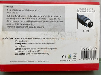 iMC Motorcom HS-G170P Headset for Honda Goldwing New Genuine