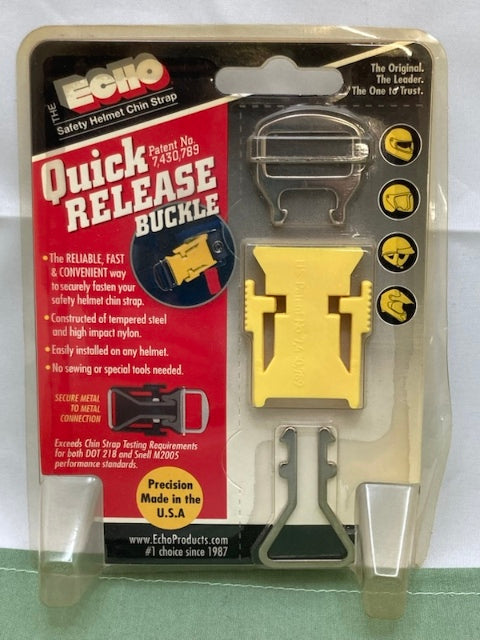Echo 27-1084Y Safety Helmet Chin Strap, Yellow Quick Release Buckle New Genuine