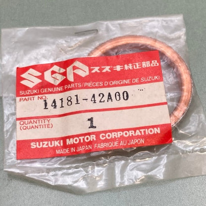 Suzuki 14181-42A00 Exhaust Pipe Gasket New Genuine