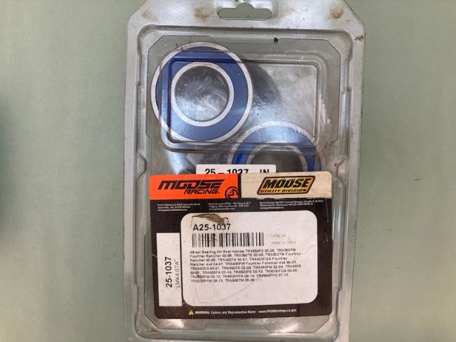 Moose Racing A25-1037 Wheel Bearing Kit, Rear New Genuine