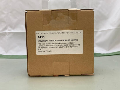 Kuryakyn 1411 Universal Mirror Adapter for Metric New Genuine