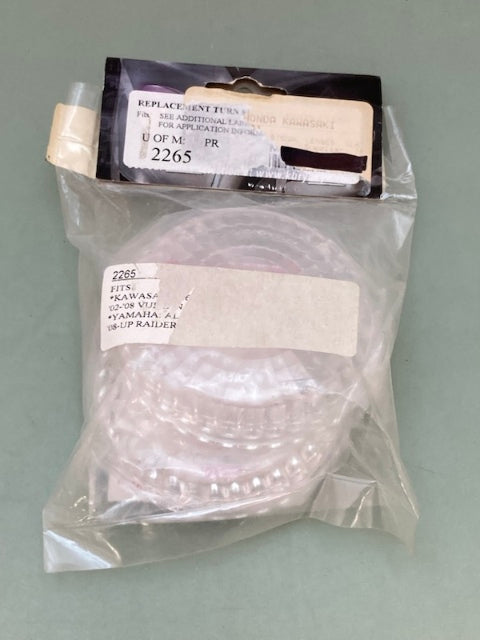 Kuryakyn 2265 Replacement Turn Signal Lenses, Clear New Genuine