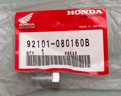 Honda 92101-080160B Hex Bolt (8X16) New Genuine