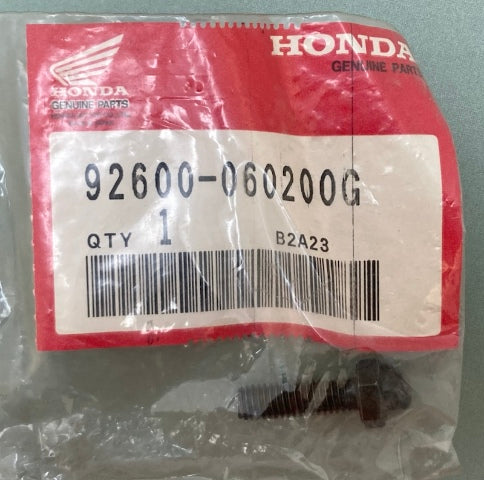 Honda 92600-060200G Cap Bolt (6X20) New Genuine