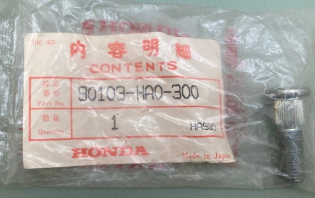 Honda 90103-HA0-300 Bolt Wheel (10X32) New Genuine