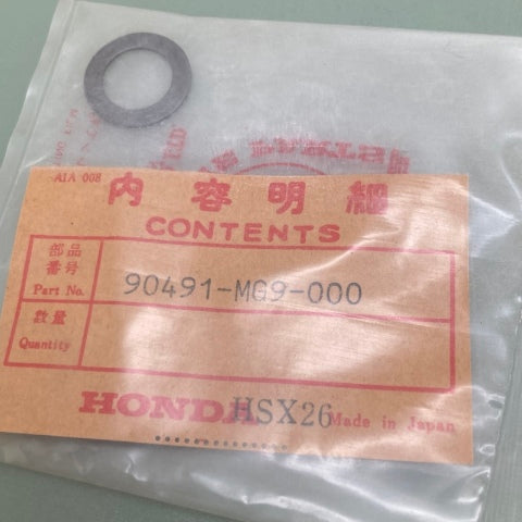 QTY 2 Honda 90491-MG9-000 Shim (1.0) New Genuine