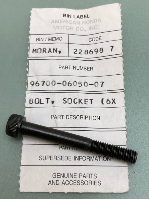 Honda 96700-06050-07 Socket Bolt (6X50) New Genuine