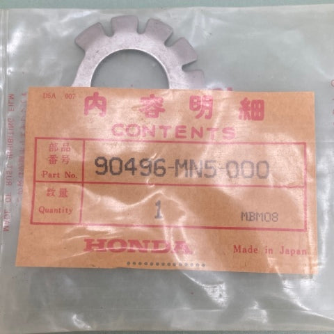Honda 90496-MN5-000 Lock Washer (22mm) New Genuine
