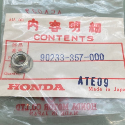 Honda 90233-357-000 Flange Nut (6mm) New Genuine