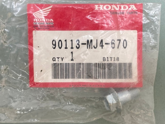 Honda 90113-MJ4-670 Flange Bolt (6X16) New Genuine