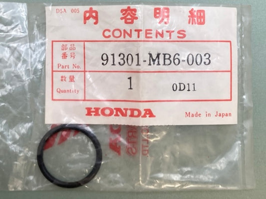 Honda 91301-MB6-003 O-Ring (21.9X2.3) New Genuine