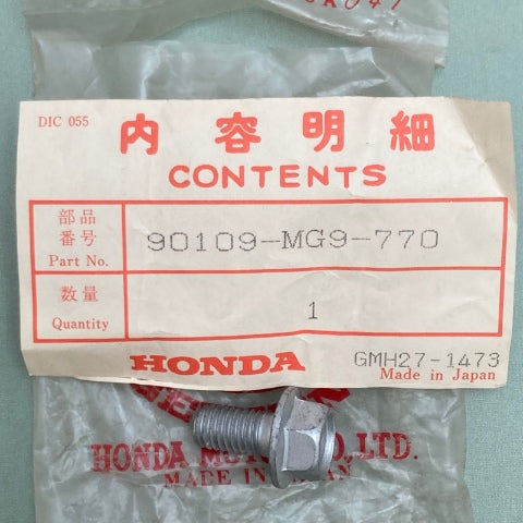 Honda 90109-MG9-770 Flange Bolt (8X15) New Genuine