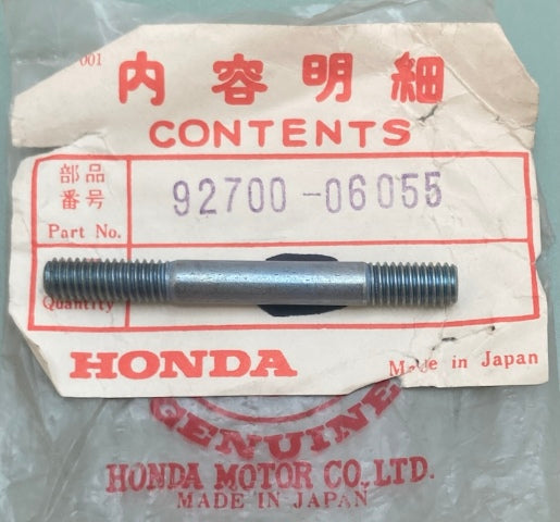 Honda 92700-06055 Stud Bolt (6X55) New Genuine