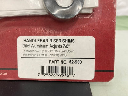 Show Chrome 52-930 Handlebar Riser Shims for Honda Goldwing New Genuine