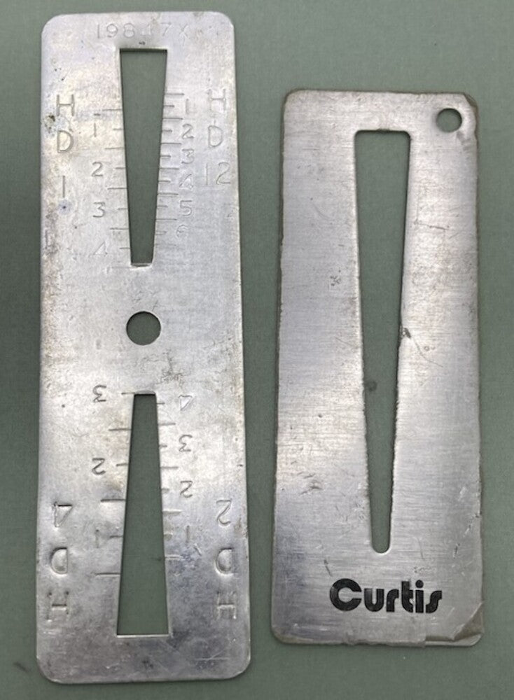 Curtis Model 15 #L40001 Key Code Cutter Set Genuine