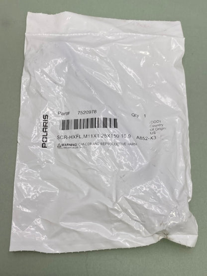 Polaris 7520978 Scr-Hxfl, M11x1.25X150, 10.9, Sem New Genuine