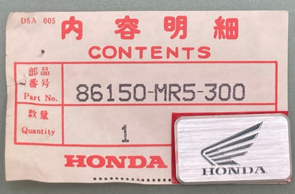 Honda 86150-MR5-300 Wing Mark Emblem New Genuine