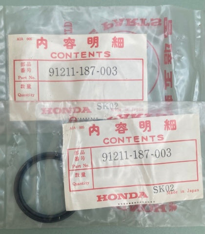 Qty 2 Honda 91211-187-003 Seal (34X41x4) New Genuine