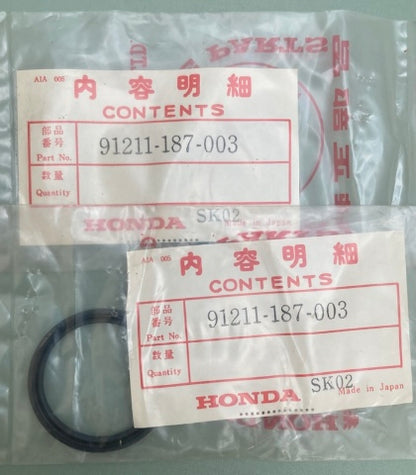 Qty 2 Honda 91211-187-003 Seal (34X41x4) New Genuine