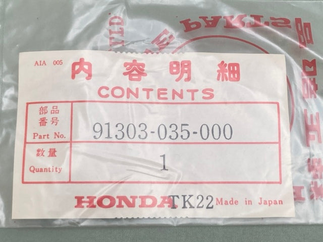 Honda 91303-035-000 Rubber Gasket (16mm) New Genuine