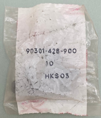 10 Pk. Honda 90301-428-900 Flange Nut (6mm) New Genuine