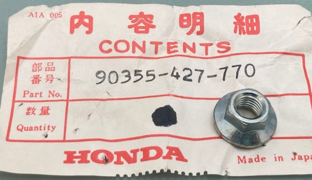 Honda 90355-427-770 Flange Nut (7mm) New Genuine