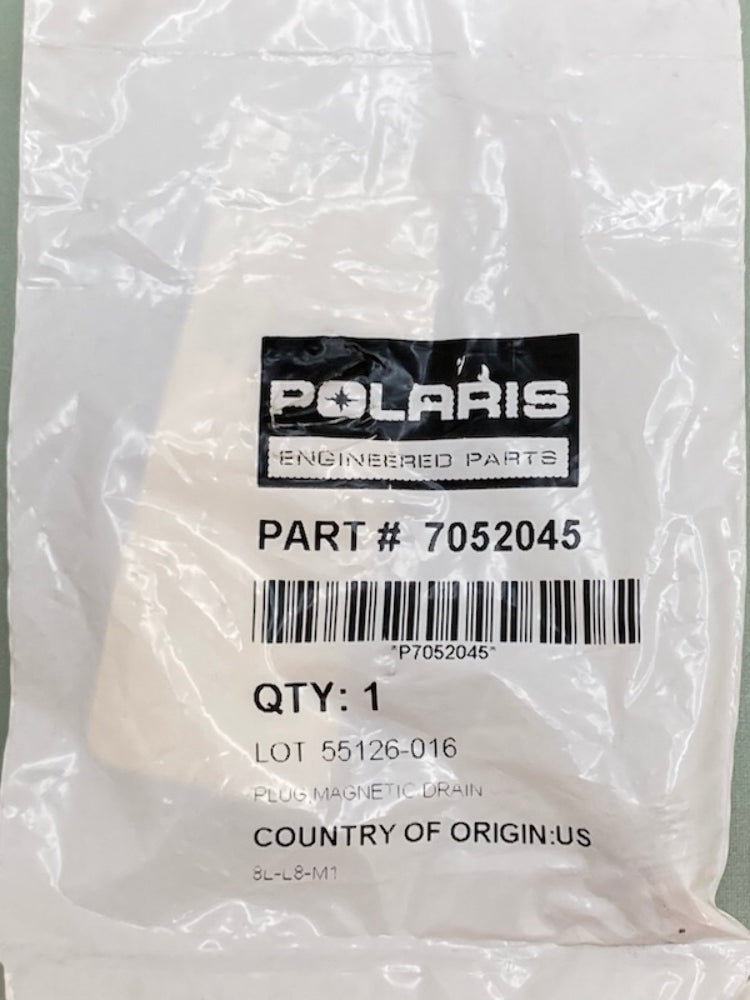 Polaris 7052045 Magnetic Drain Plug New Genuine