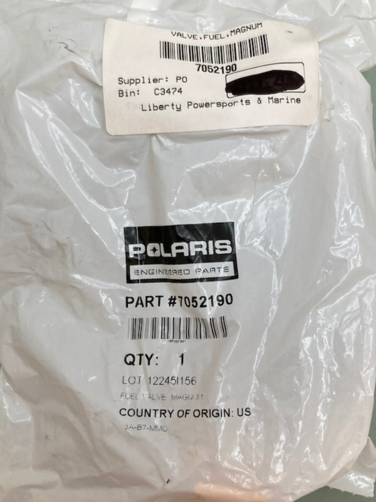 Polaris 7052190 Magnum Fuel Valve New Genuine