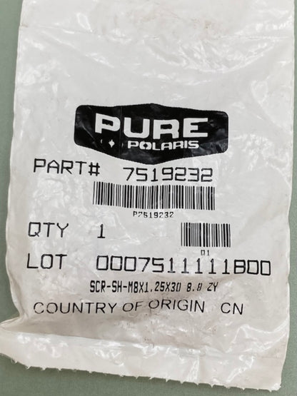 Polaris 7519232 Screw, Sh-M8x1.25X30 8.8 Zy New Genuine