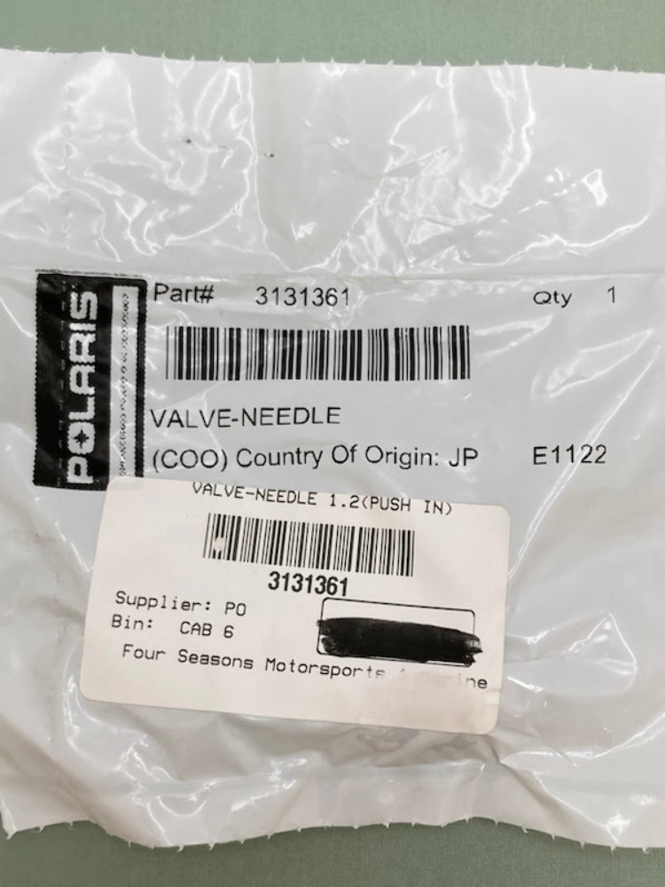 Polaris 3131361 Needle Valve New Genuine
