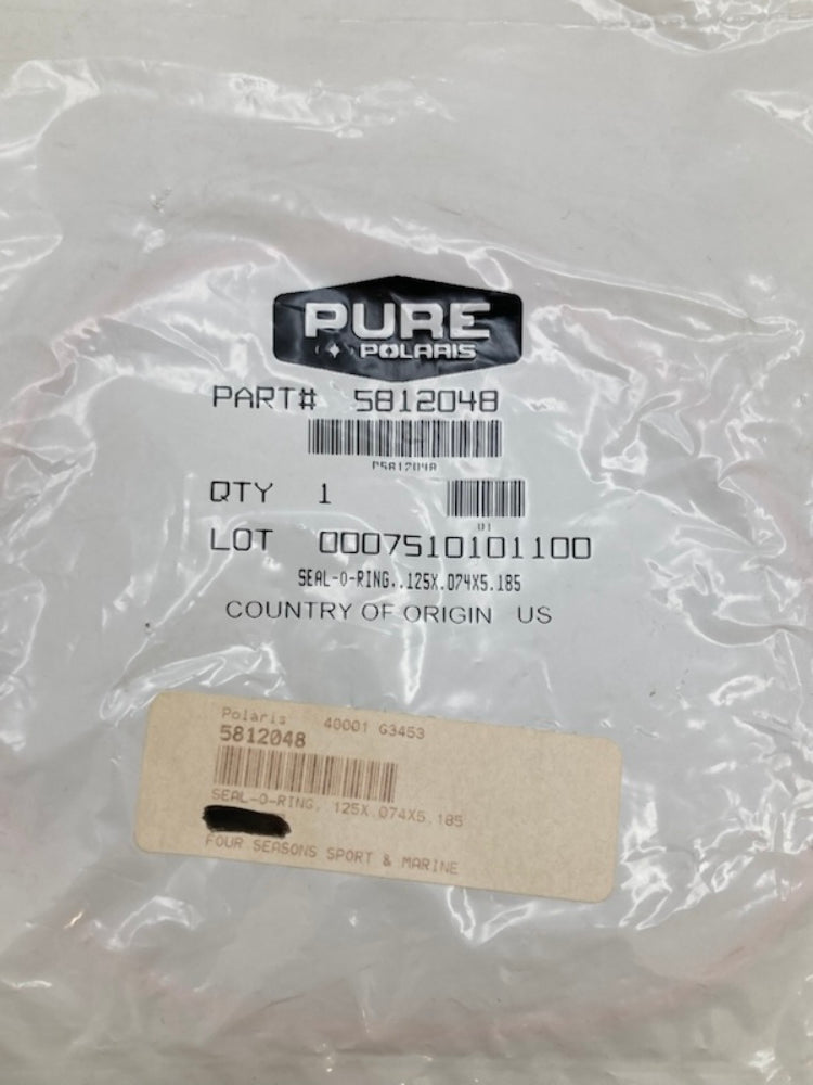 Polaris 5812048 Water Pump Cover O-Ring Seal New Genuine