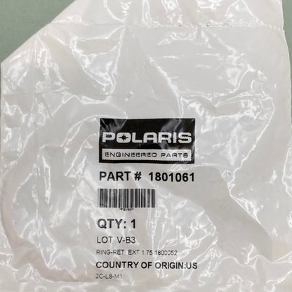 Polaris 1801061 External Retaining Ring (1.75" EXT) New Genuine