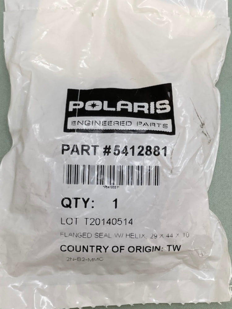 Polaris 5412881 Flanged Oil Seal with Helix (29X44X10) New Genuine