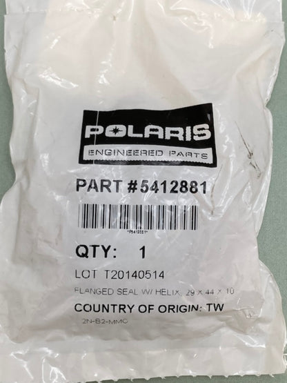Polaris 5412881 Flanged Oil Seal with Helix (29X44X10) New Genuine