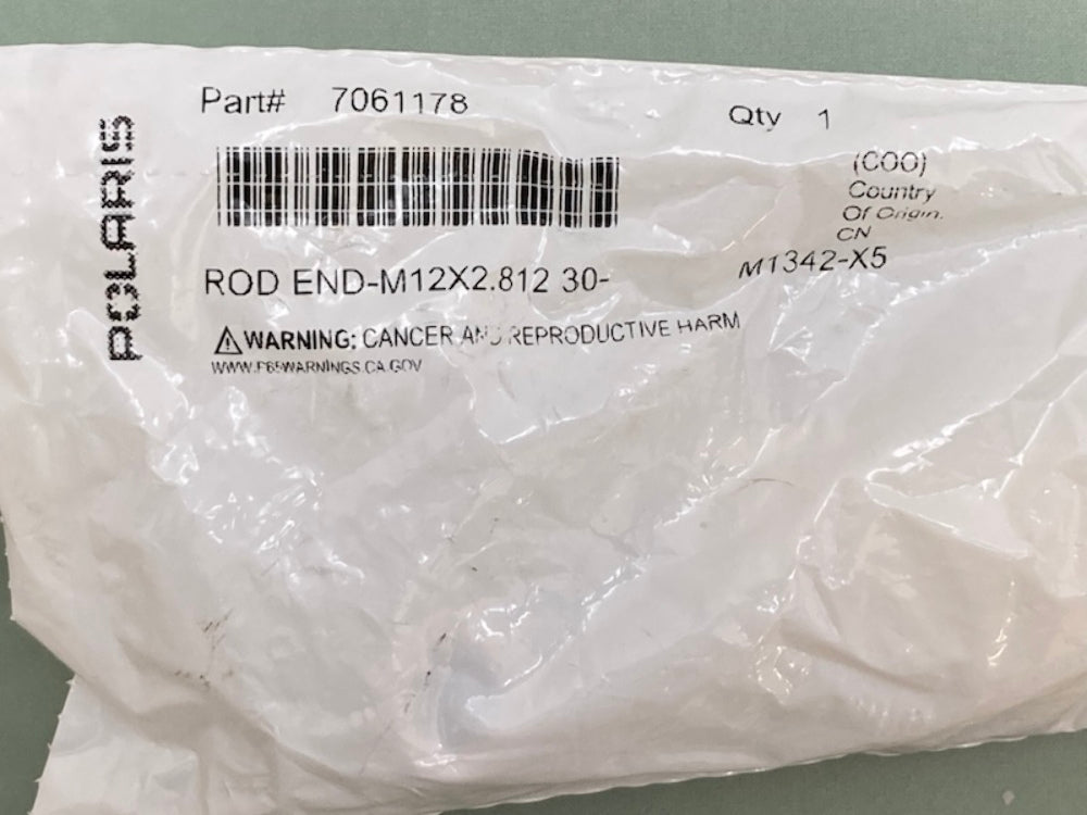 Polaris 7061178 Tie Rod End (M12X2.812-in 30-degree bend) New Genuine