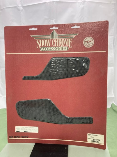 Show Chrome 52-740 Carbon Fiber Engine Scuff Pads for Honda Goldwing New Genuine