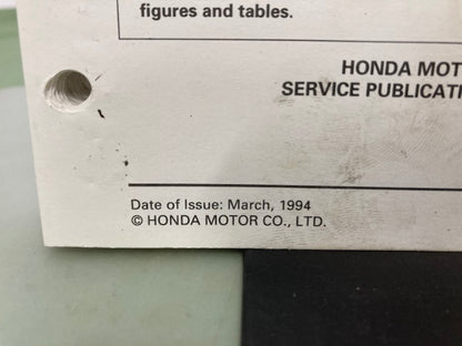 Honda 61ZV700 BF25A Shop Manual '94 with Supplement Manual 61ZV700Y '98 Genuine