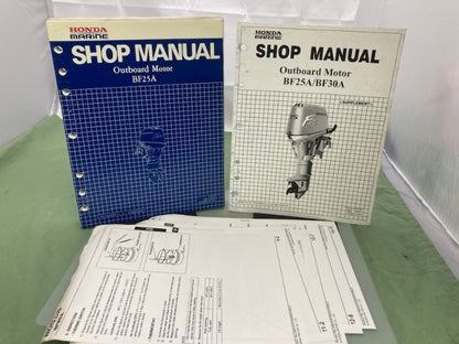 Honda 61ZV700 BF25A Shop Manual '94 with Supplement Manual 61ZV700Y '98 Genuine