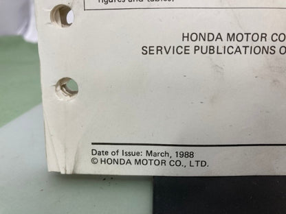 Honda 61ZV400 BF9.9A/15A Shop Manual '88 with Supplement 61ZV400W '98 Genuine