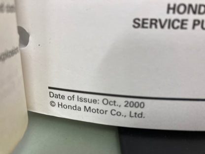 Honda 61ZW900 BF/BFP8D BF/BFP9.9D Shop Manual '01 Genuine