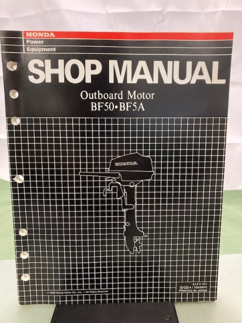 Honda 61ZV101 BF50 BF50A Shop Manual '88 with Supplements Genuine