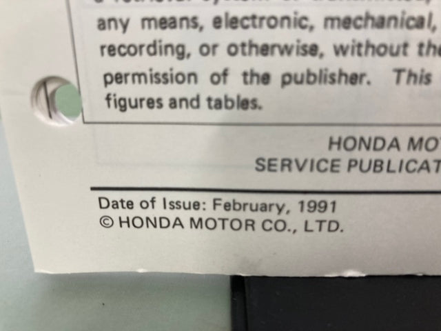 Honda 61ZV101 BF50 BF50A Shop Manual '88 with Supplements Genuine