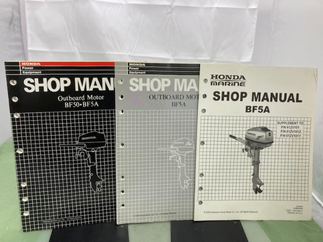Honda 61ZV101 BF50 BF50A Shop Manual '88 with Supplements Genuine