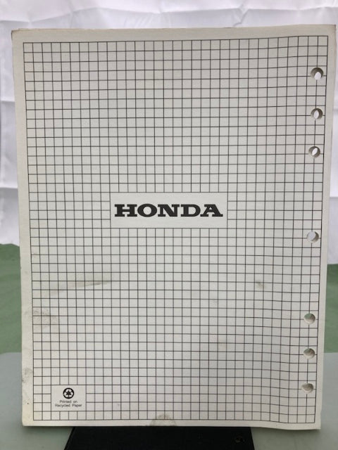 Honda 61ZV001 BF20 BF2A Shop Manual '88 Genuine