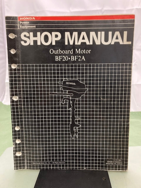 Honda 61ZV001 BF20 BF2A Shop Manual '88 Genuine