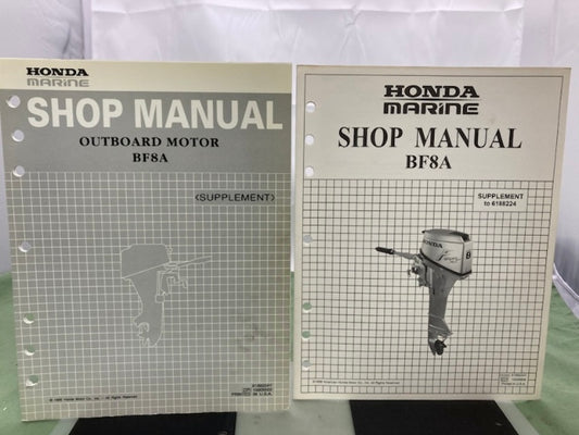 Honda 6188224Y 6188224X BF8A Supplement Shop Manual for 6188224 '95-'98 Genuine