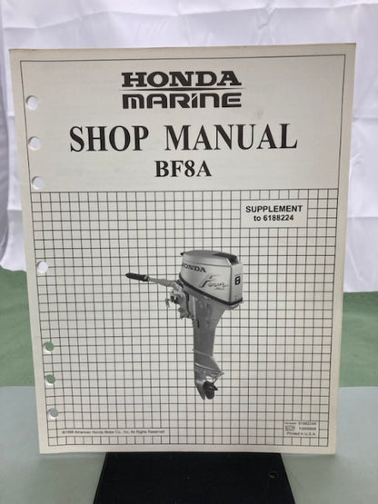 Honda 6188224Y 6188224X BF8A Supplement Shop Manual for 6188224 '95-'98 Genuine